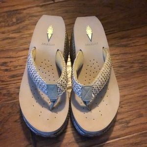 Volatile Wedge Sandal Flip Flop Size 7
